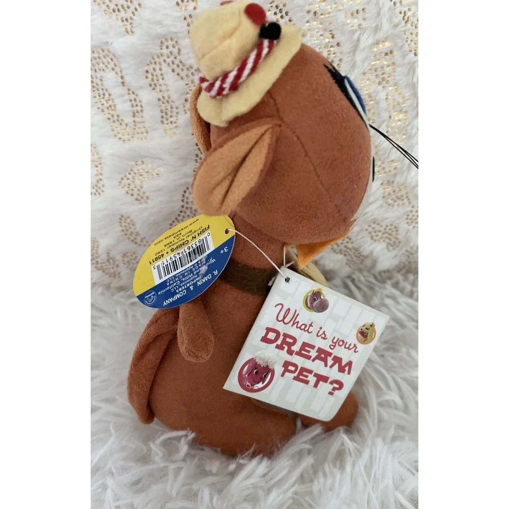 R Dakin Dream Pets Fish N‎ Chips Plush 45911 Cat with Hat Vintage Style Toy NEW